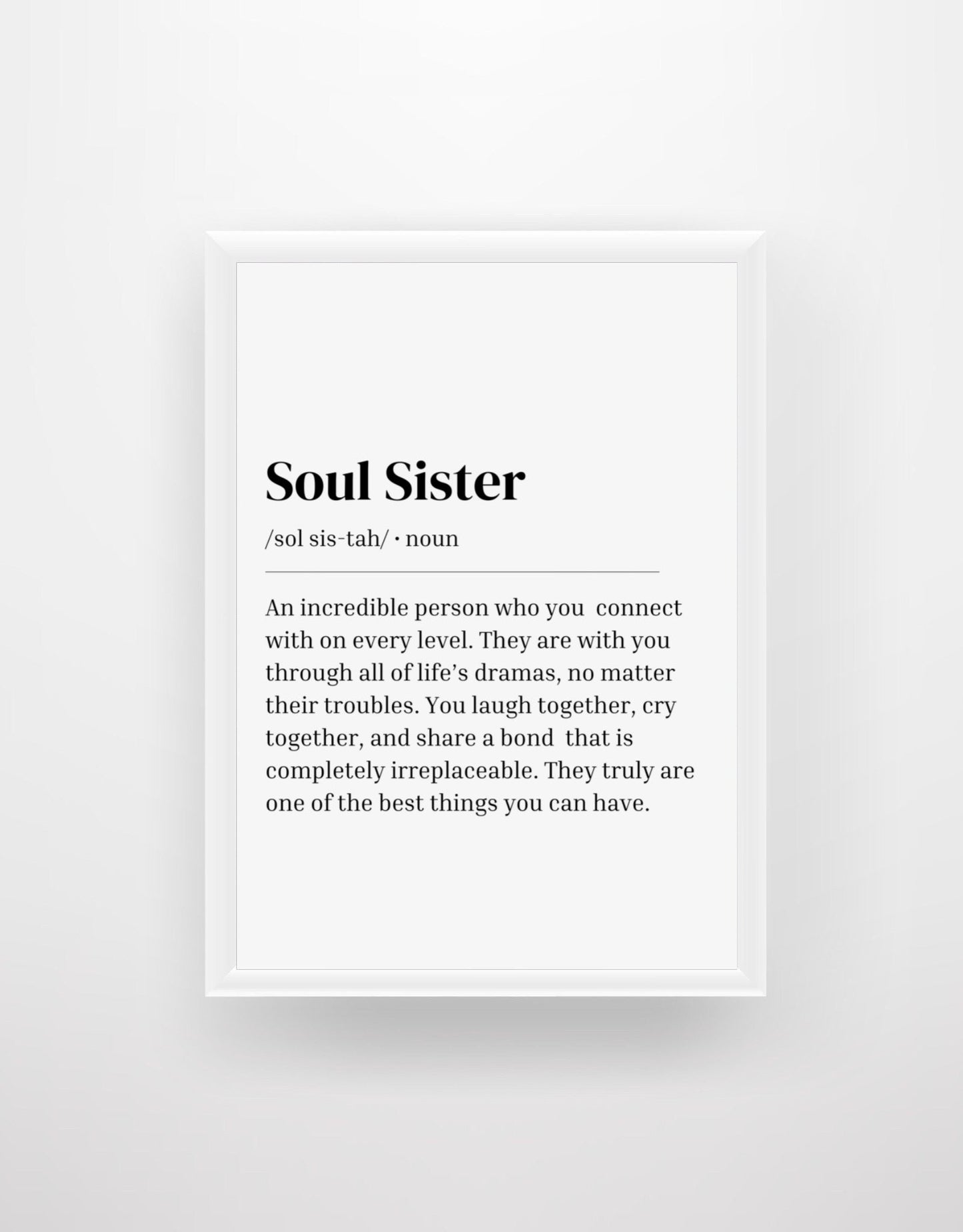 Soul Sister - Definition Print