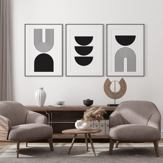 ‘Bold’ - Modern Art prints (Set of 3) - Chic Prints