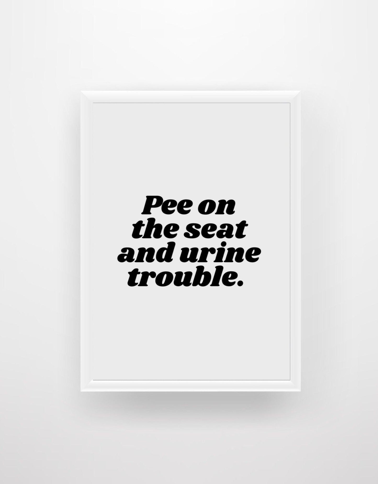 Pee on the seat and urine trouble - Chic Prints